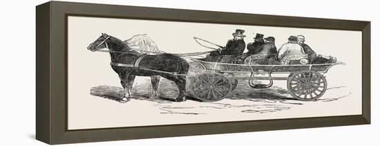 Travelling Carriage, Denmark, 1851-null-Framed Premier Image Canvas