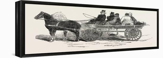 Travelling Carriage, Denmark, 1851-null-Framed Premier Image Canvas