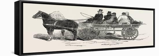 Travelling Carriage, Denmark, 1851-null-Framed Premier Image Canvas