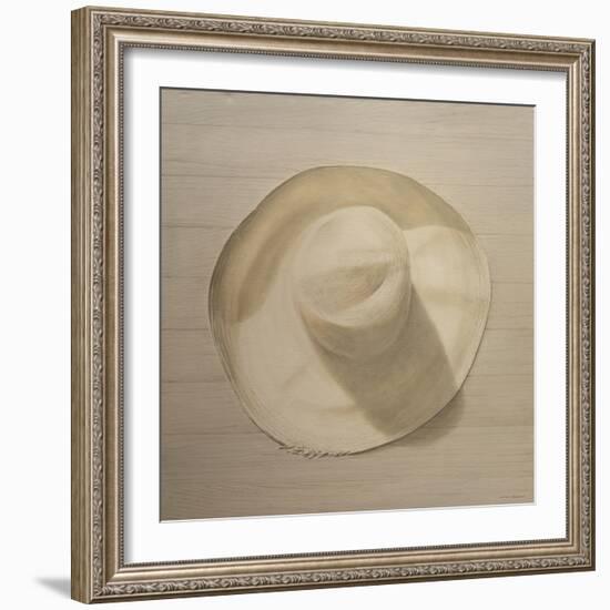 Travelling Hat on Dusty Table, 2010-Lincoln Seligman-Framed Giclee Print