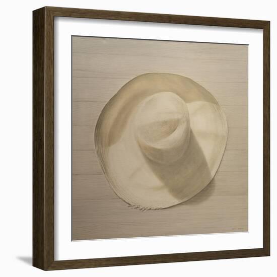 Travelling Hat on Dusty Table, 2010-Lincoln Seligman-Framed Giclee Print