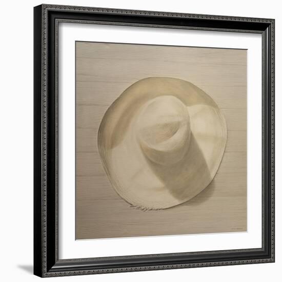 Travelling Hat on Dusty Table, 2010-Lincoln Seligman-Framed Giclee Print