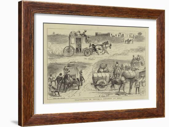 Travelling in India, a Journey by Road-null-Framed Giclee Print