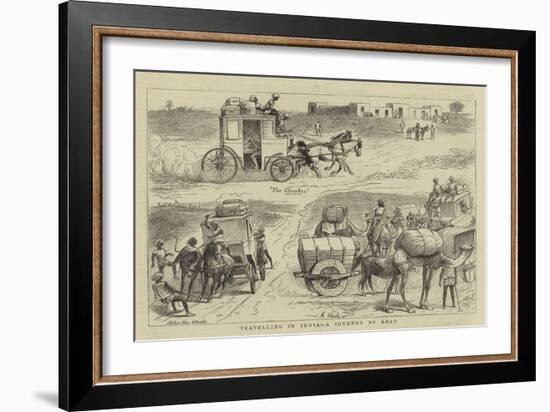 Travelling in India, a Journey by Road-null-Framed Giclee Print
