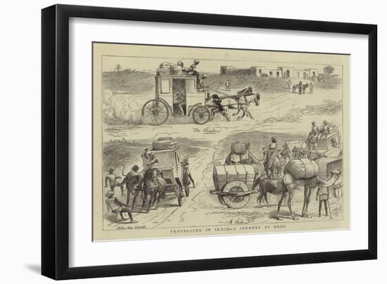 Travelling in India, a Journey by Road-null-Framed Giclee Print