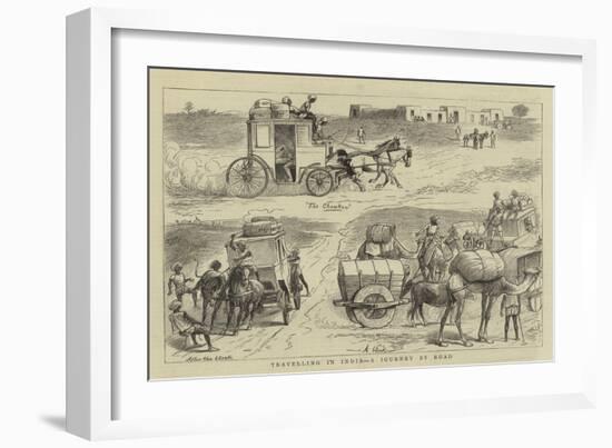 Travelling in India, a Journey by Road-null-Framed Giclee Print