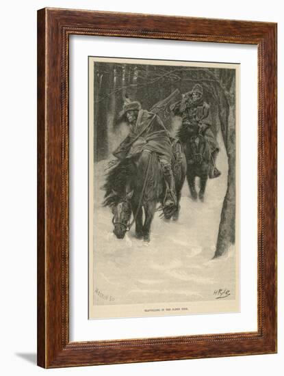 Travelling in the Olden Time-Howard Pyle-Framed Giclee Print