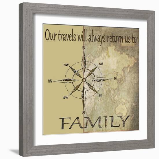 Travels lead back to Family-Karen Williams-Framed Giclee Print