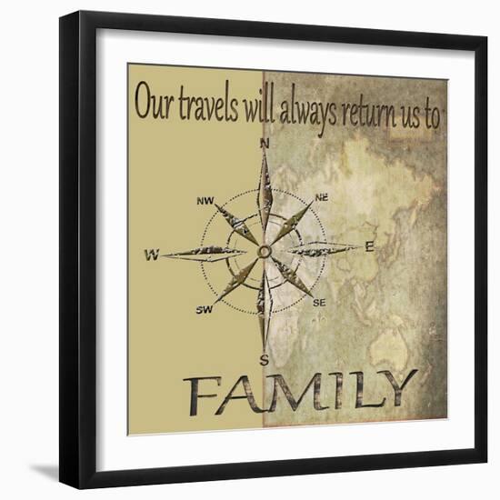 Travels lead back to Family-Karen Williams-Framed Giclee Print
