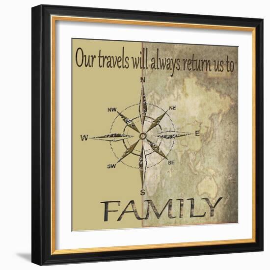 Travels lead back to Family-Karen Williams-Framed Giclee Print