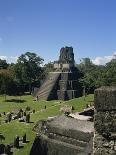Temple II, Great Plaza, Tikal, UNESCO World Heritage Site, Guatemala, Central America-Traverso Doug-Premier Image Canvas