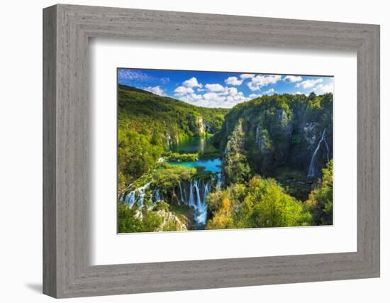 Travertine Cascades on the Korana River, Plitvice Lakes National Park, Croatia-Russ Bishop-Framed Photographic Print