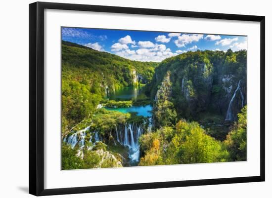 Travertine Cascades on the Korana River, Plitvice Lakes National Park, Croatia-Russ Bishop-Framed Photographic Print