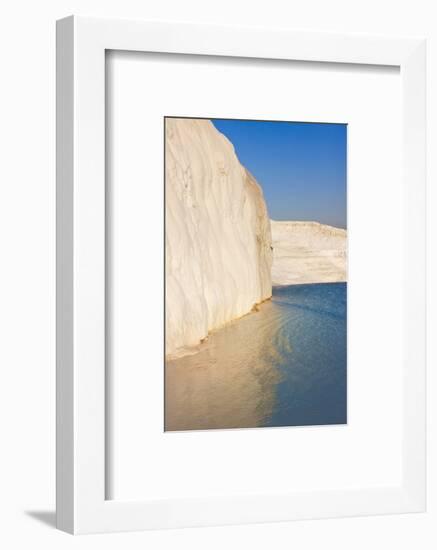 Travertine terraces of Pamukkale (UNESCO World Heritage Site), Turkey-Keren Su-Framed Photographic Print