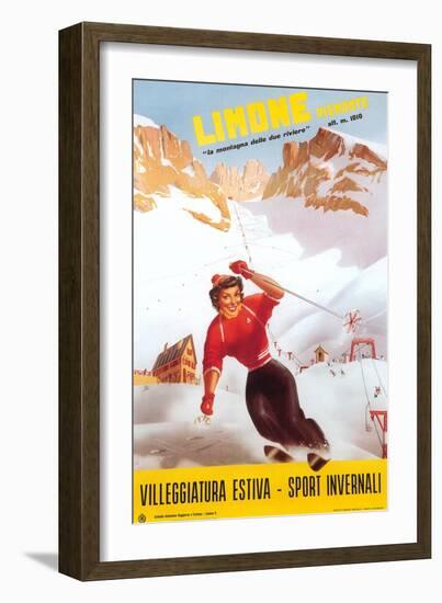 Travevl Poster for Limone-null-Framed Art Print