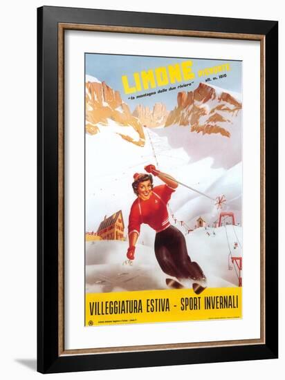 Travevl Poster for Limone-null-Framed Art Print