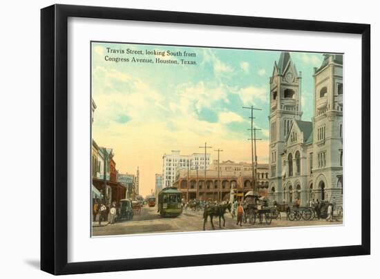 Travis Street, Houston, Texas-null-Framed Art Print