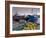 Trawler and Fishing Nets in Toftir Harbour, Toftir, Eysturoy-Patrick Dieudonne-Framed Photographic Print