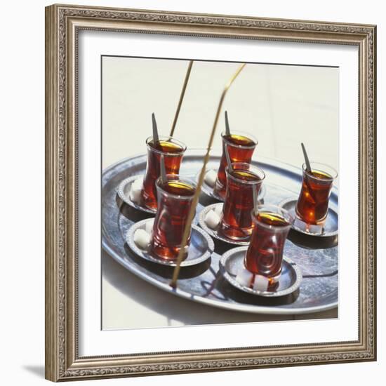 Tray of Turkish Teas, Turkey, Eurasia-John Miller-Framed Photographic Print