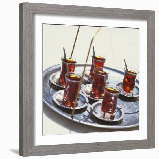 Tray of Turkish Teas, Turkey, Eurasia-John Miller-Framed Photographic Print