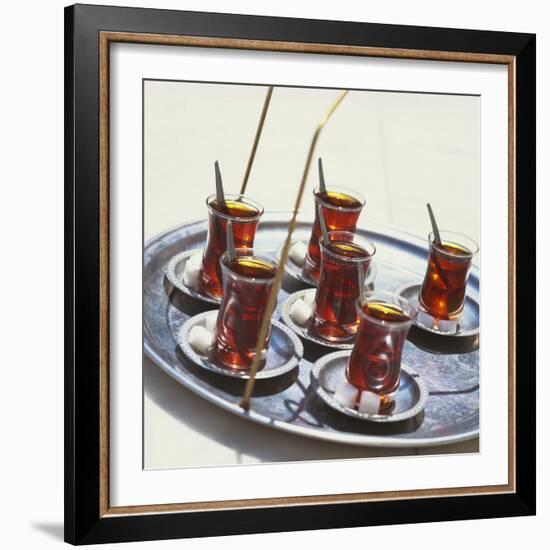 Tray of Turkish Teas, Turkey, Eurasia-John Miller-Framed Photographic Print