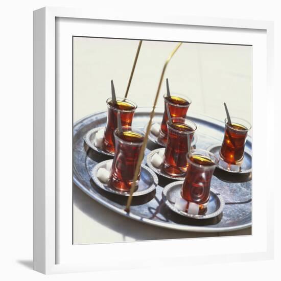 Tray of Turkish Teas, Turkey, Eurasia-John Miller-Framed Photographic Print