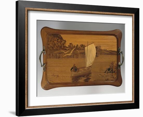 Tray with Lake Scene-Louis Majorelle-Framed Giclee Print