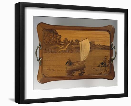 Tray with Lake Scene-Louis Majorelle-Framed Giclee Print