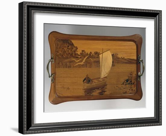 Tray with Lake Scene-Louis Majorelle-Framed Giclee Print