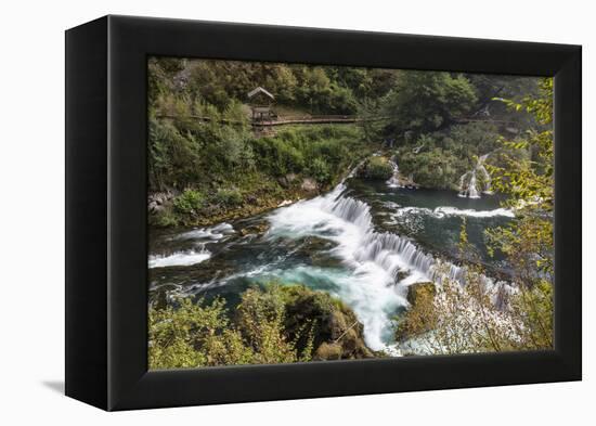 ?trba?ki Buk, Una NP. ?trba?ki Buk Waterfalls Una River, Borders Bosnia, Herzegovina & Croatia-Karine Aigner-Framed Premier Image Canvas