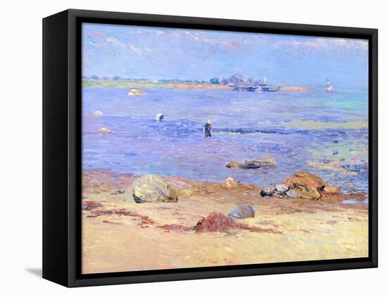 Treading Clams, Wickford-William James Glackens-Framed Premier Image Canvas