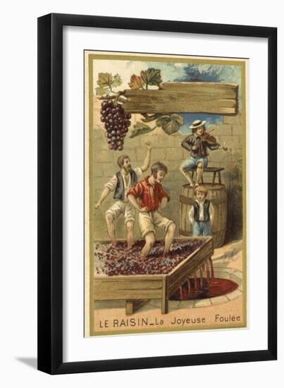 Treading Grapes-null-Framed Giclee Print