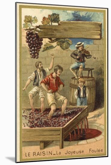 Treading Grapes-null-Mounted Giclee Print