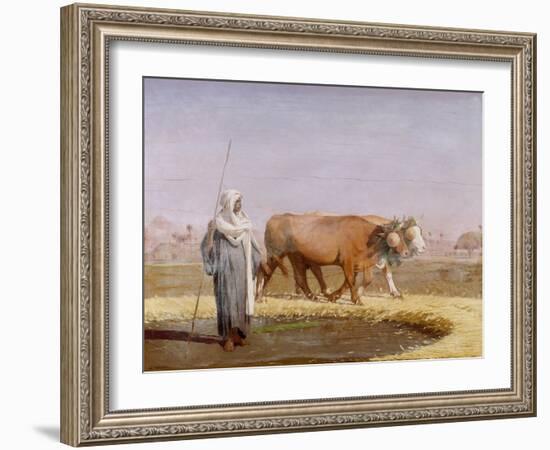 Treading out Wheat in Egypt-Jean-Léon Gérome-Framed Giclee Print