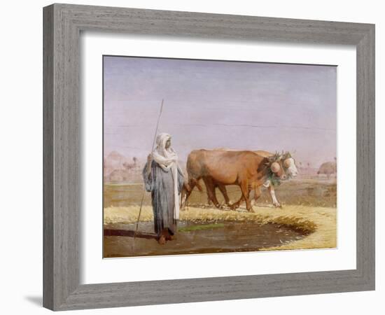Treading out Wheat in Egypt-Jean-Léon Gérome-Framed Giclee Print