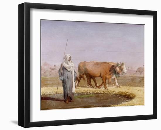 Treading out Wheat in Egypt-Jean-Léon Gérome-Framed Giclee Print