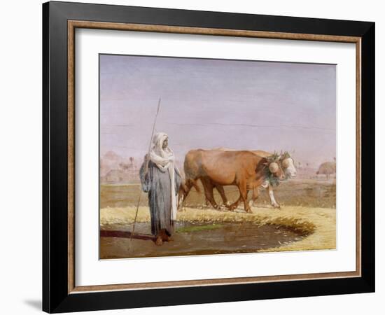 Treading out Wheat in Egypt-Jean-Léon Gérome-Framed Giclee Print