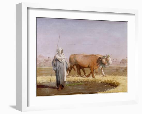 Treading out Wheat in Egypt-Jean-Léon Gérome-Framed Giclee Print