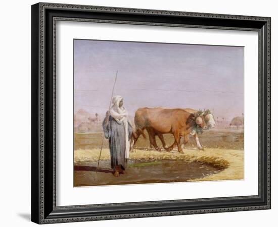 Treading out Wheat in Egypt-Jean-Léon Gérome-Framed Giclee Print