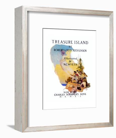 Treasure Island, 1911-Newell Convers Wyeth-Framed Premium Giclee Print