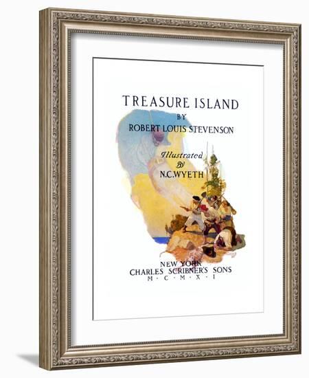 Treasure Island, 1911-Newell Convers Wyeth-Framed Giclee Print