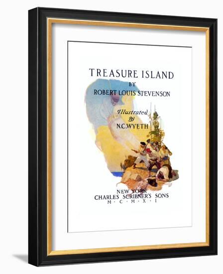 Treasure Island, 1911-Newell Convers Wyeth-Framed Giclee Print