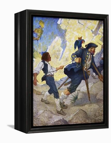 Treasure Island, 1911-Newell Convers Wyeth-Framed Premier Image Canvas