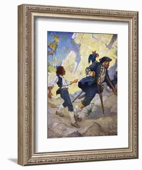 Treasure Island, 1911-Newell Convers Wyeth-Framed Giclee Print