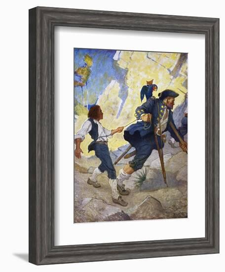 Treasure Island, 1911-Newell Convers Wyeth-Framed Giclee Print