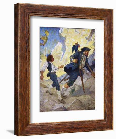 Treasure Island, 1911-Newell Convers Wyeth-Framed Giclee Print