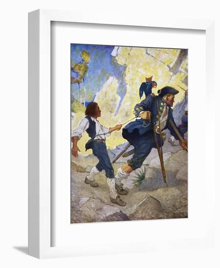 Treasure Island, 1911-Newell Convers Wyeth-Framed Giclee Print