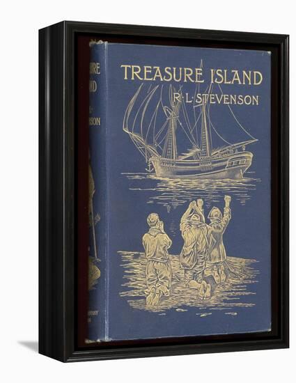 Treasure Island, Cover of the 1899 Edition-null-Framed Premier Image Canvas