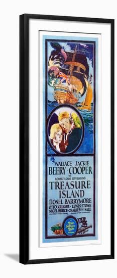 TREASURE ISLAND, from left: Jackie Cooper, Wallace Beery, 1934.-null-Framed Art Print