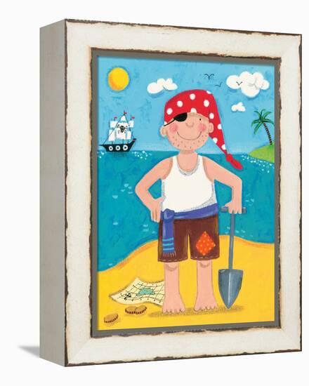 Treasure Island IV-Sophie Harding-Framed Stretched Canvas